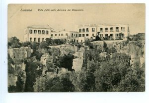 499120 Italy Siracusa Hotel Villa Politi on Capuchin Latomia Vintage postcard