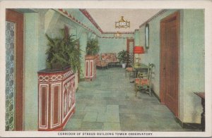 Postcard Corridor  of Straus Building Tower Observatory Chicago IL