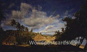 Bungalows, Tahiti Village Beach Hotel Punaauia French Polynesia 1970 