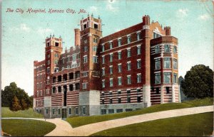 Postcard The City Hospital in Kansas City, Missouri