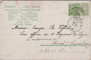 Romantic Couple Lundi Vintage Postcard C386