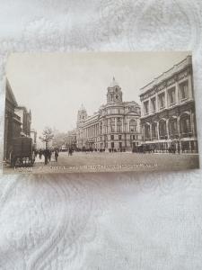 Antique postcard x. 1907 London.  War Office and United Service Institute Museum