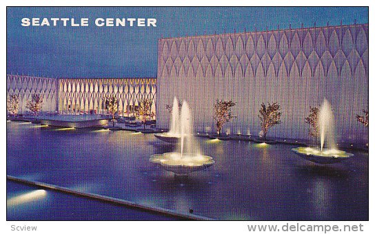 Beautiful pools and fountains,  Pacific Science Center,   Seattle,   Washingt...