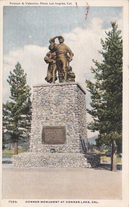 California Donner Lake Donner Monument Curteich