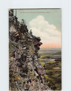 Postcard Old Man of the Mountain, Stockbridge, Massachusetts