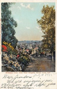 Birdseye View from Noel Heights SANTA CRUZ Britton & Rey 1905 Vintage Postcard