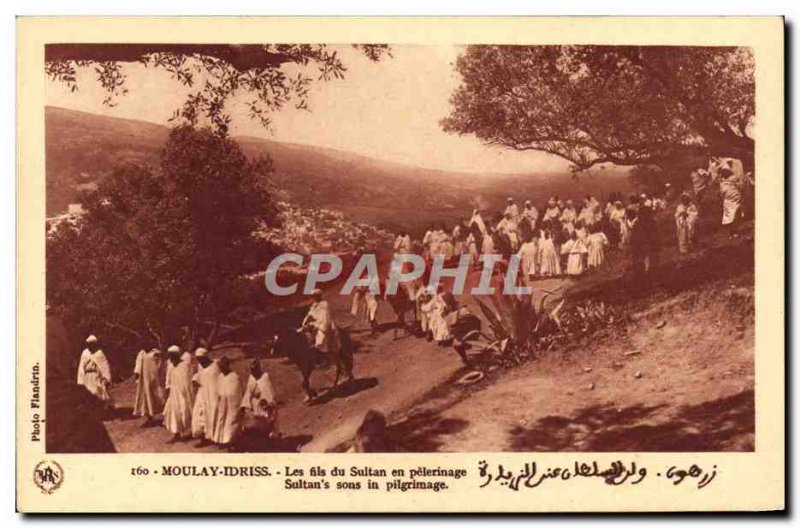 Old Postcard Moulay Idriss The Sultan made a pilgrimage