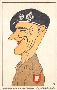 R. MONTGOMERY MILITARY WW2 PROPAGANDA POSTCARD (1940s)