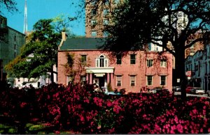 Georgia Savannah Pink House Looking From Reynolds Square