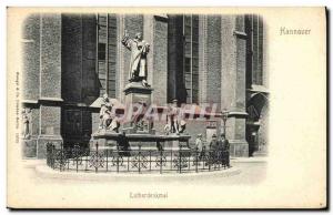 Postcard Old Hanover Lutherdenkmal