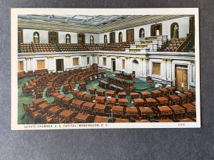 Senate Chambers U.S. Capitol Washington DC Litho Postcard H2193081038