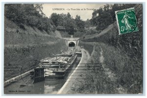 1911 The Trench and the Liverdun Tunnel Meurthe-et-Moselle France Postcard