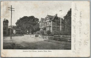 JAMAICA PLAIN MA CLUB HOUSE ANTIQUE POSTCARD