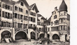 Switzerland Biel Der Ring The Circle Street Scene Real Photo sk4013