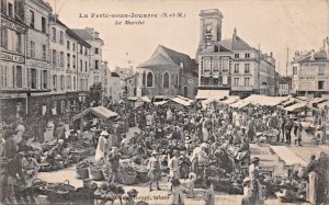LA FERTE-SOUS-JOUARRE (SEINE-et-MARNE) FRANCE - le MARCHE PHOTO POSTCARD