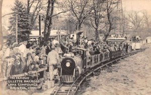 Bristol Connecticut Lake Compounce Gillette Railroad Vintage Postcard AA16337