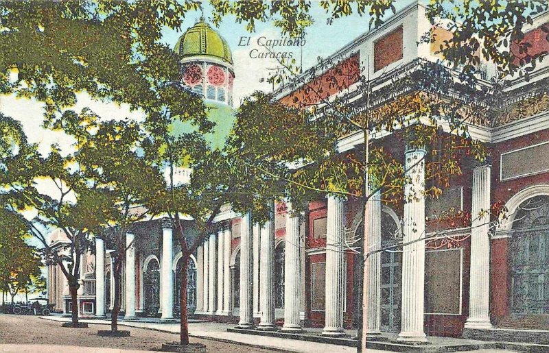 Caracas  Venezuela~EL CAPITOLIO~1925 J M Chirinos TINT PHOTO POSTCARD