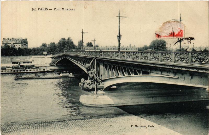 CPA Paris 15e Paris-Pont Mirabeau (311746)