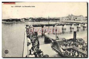 Old Postcard Royan La Jetee New Boat