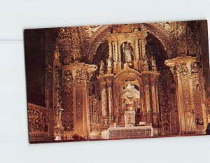 Postcard El Rosario Chapel at the Santo Santo Domingo Church in Puebla Mexico