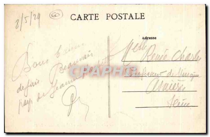 Old Postcard Beauvais Cathedral View General Cote Sud