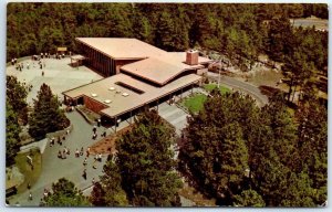 M-80841 Aerial view of the Visitor Center Mount Rushmore National Memorial S D