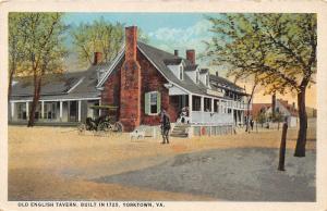 F4/ Yorktown Virginia Postcard c1910 Old English Tavern Built 1725