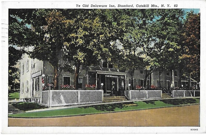 Ye Old Delaware Inn Stamford Catskill Mountains New York