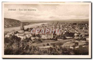 Old Postcard Andernach Total vom Kranenberg