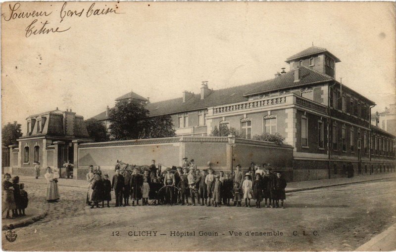 CPA Clichy Hopital Gouin vue d'ensemble (1314167)