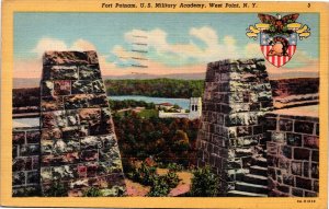 Postcard NY West Point Fort Putnam US Military Academy