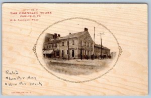 1906 MEET ME at THE FRANKLIN HOUSE INN CARLISLE PA A.A. THOMSON PROP. POSTCARD