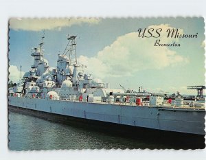 Postcard USS Missouri, Bremerton, Washington