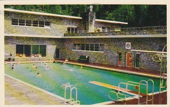 Canada Britsh Columbia Radium Hot Springs Pool 1954