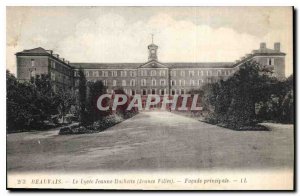 Old Postcard Beauvais The Lycee Jeanne Hachette Girls Main Facade