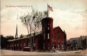 Postcard The Armory in Hoosick Falls, New York