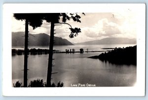 Idaho ID Postcard RPPC Photo View Of Lake Pend Oreille 1942 Vintage Posted