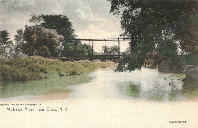 Circa 1905 Mohawk River near Utica, N.Y. Postcard by Rotograph Co.