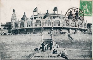 Ostende Belgium Le Kursaal c1912 w/ Stamp Postcard F70