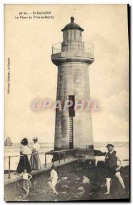 Old Postcard Lighthouse Ville es Martin St Nazaire