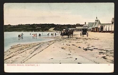 Bathing Beach Newport RI A.C. Bosselman & Co 304 