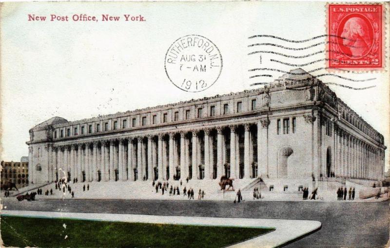 CPA AK New Post Office NEW YORK CITY USA (790270)