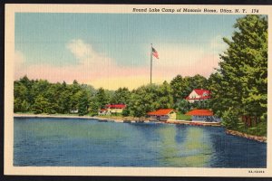 New York UTICA Round Lake Camp of Masonic Home - LINEN