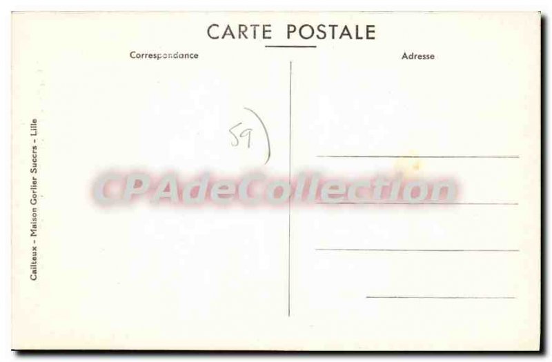 Postcard Ancient Monument Fountain Anzin