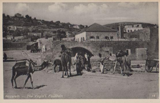 Nazareth The Virgins Fountain Real Photo Postcard