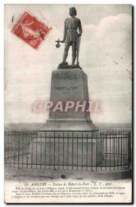 Old Postcard Angers Statue of Robert the Strong