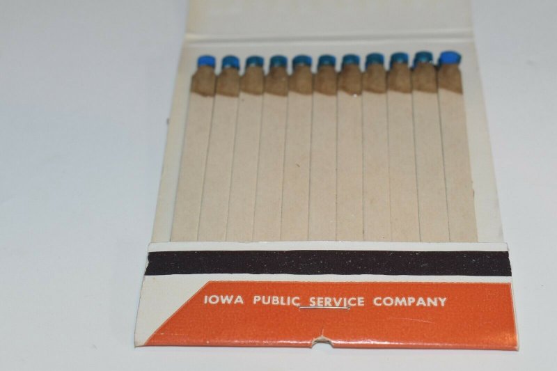 Iowa P S Natural Gas and Electricity for Better Living Oversize Matchbook