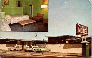 Postcard El Patio Apartment Motel 850 El Camino Real in San Bruno California