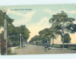 Unused Divided-Back STREET SCENE Chicago Illinois IL W1610