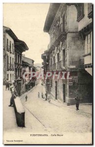 Old Postcard Fuenterrabia Calle Mayor Children